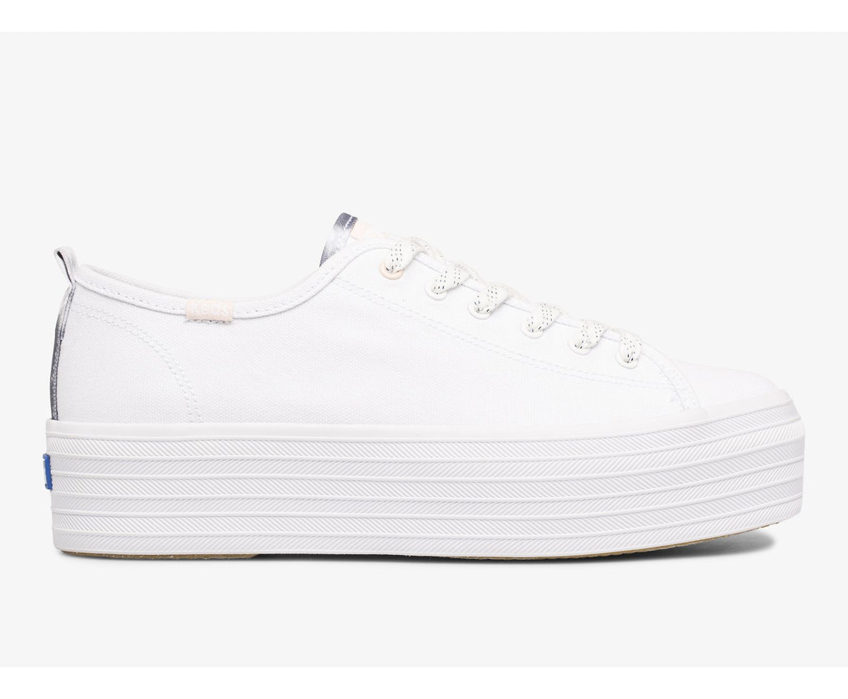 Women Triple Up Feat. Organic Canvas Vintage Indigo - Keds