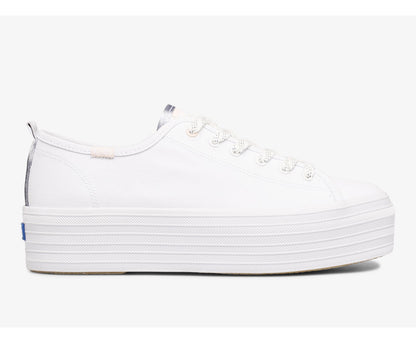 Women Triple Up Feat. Organic Canvas Vintage Indigo - Keds