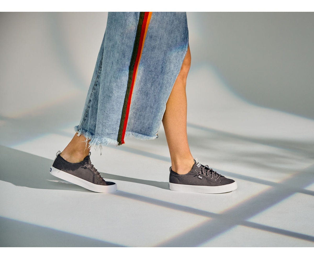 Women Kickback Washable Feat. Organic Cotton Smoke - Keds