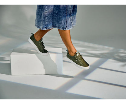Women Kickback Washable Feat. Organic Cotton Olive - Keds
