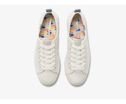 Women Triple Up Feat. Organic Cotton Webbing Cream Indigo - Keds