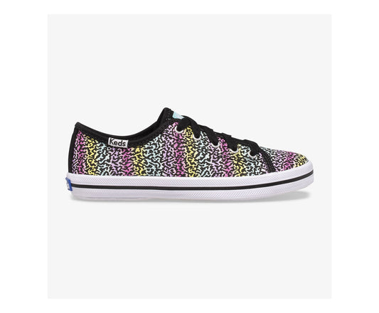 Girls Big Kid's Kickstart Seasonal Black/Rainbow - Keds