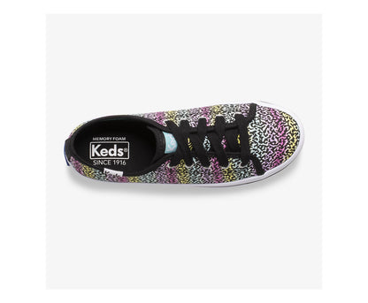 Girls Big Kid's Kickstart Seasonal Black/Rainbow - Keds