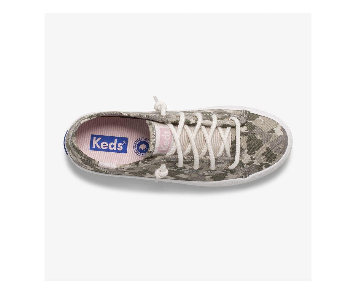 Girls Big Kid's Kickstart Seasonal Feat. Organic Cotton Camo - Keds