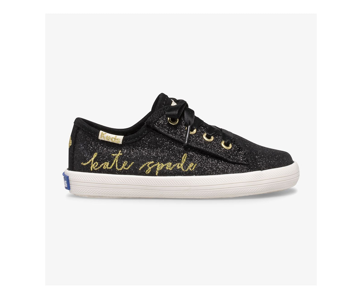 Girls Little Kid's Keds x kate spade new york Kickstart Jr Script Black - Keds