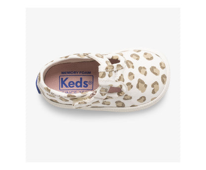Girls Little Kid's Champion Leopard Toe Cap T-Strap Leopard - Keds
