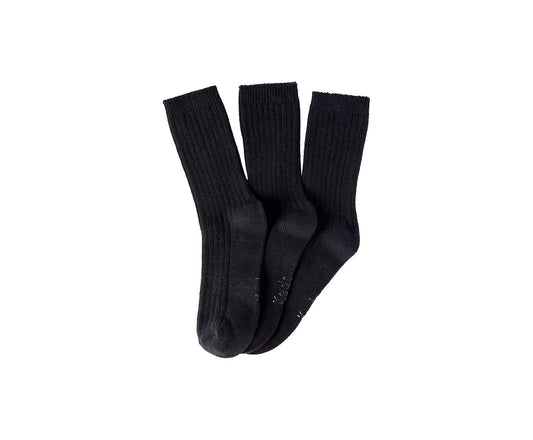 Women 3 Pk Crew Boot Socks Black - Keds