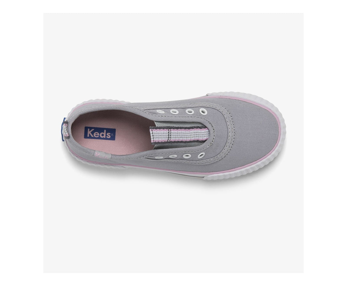 Girls Big Kid's Topkick Washable Slip On Grey - Keds