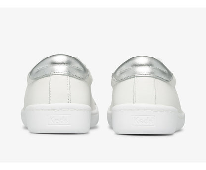 Women Ace Leather White Silver - Keds