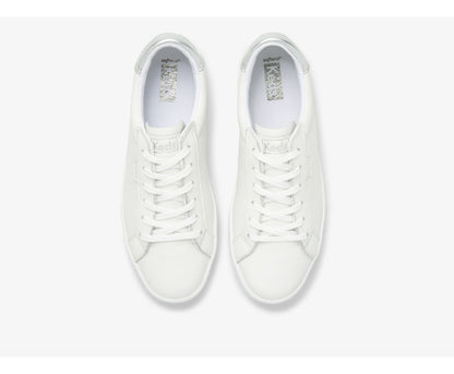 Women Ace Leather White Silver - Keds