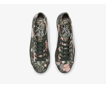 Women Keds x Rifle Paper Co. Triple Kick Colette Jacquard Green/Multi - Keds