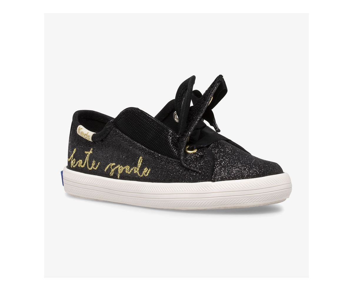 Girls Big Kid's Keds x kate spade new york Kickstart Jr Script Black - Keds
