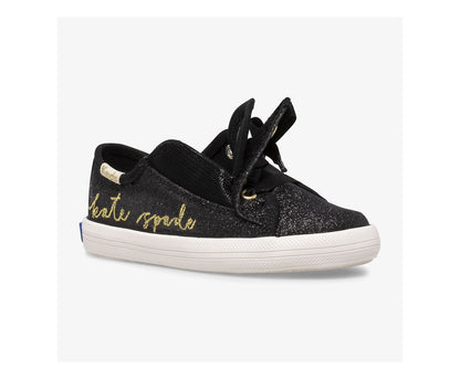 Girls Big Kid's Keds x kate spade new york Kickstart Jr Script Black - Keds