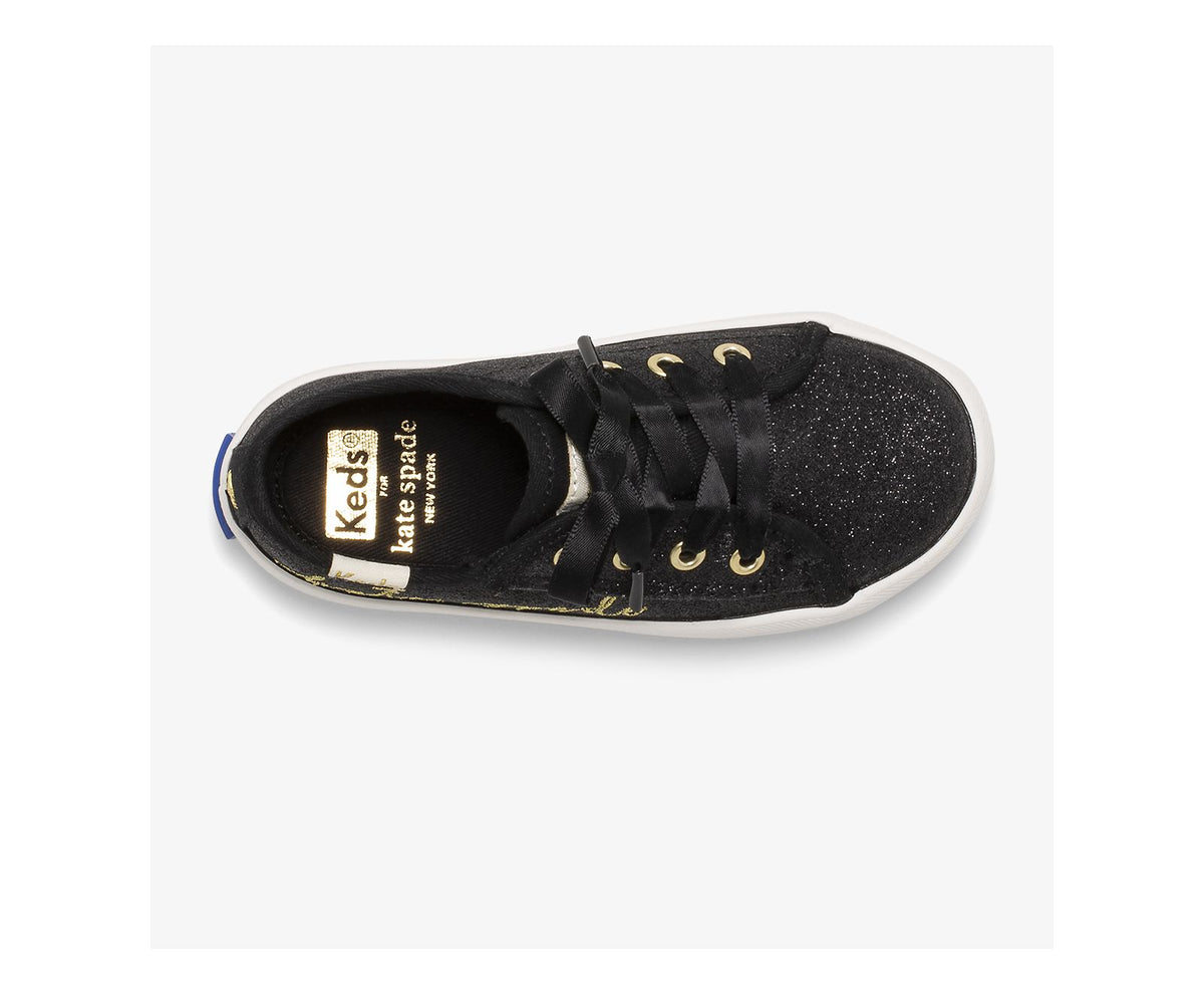 Girls Big Kid's Keds x kate spade new york Kickstart Jr Script Black - Keds