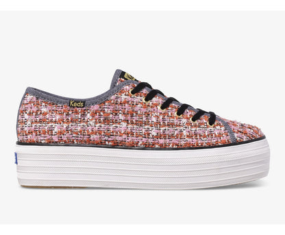 Women Triple Up Boucle Pink Multi - Keds
