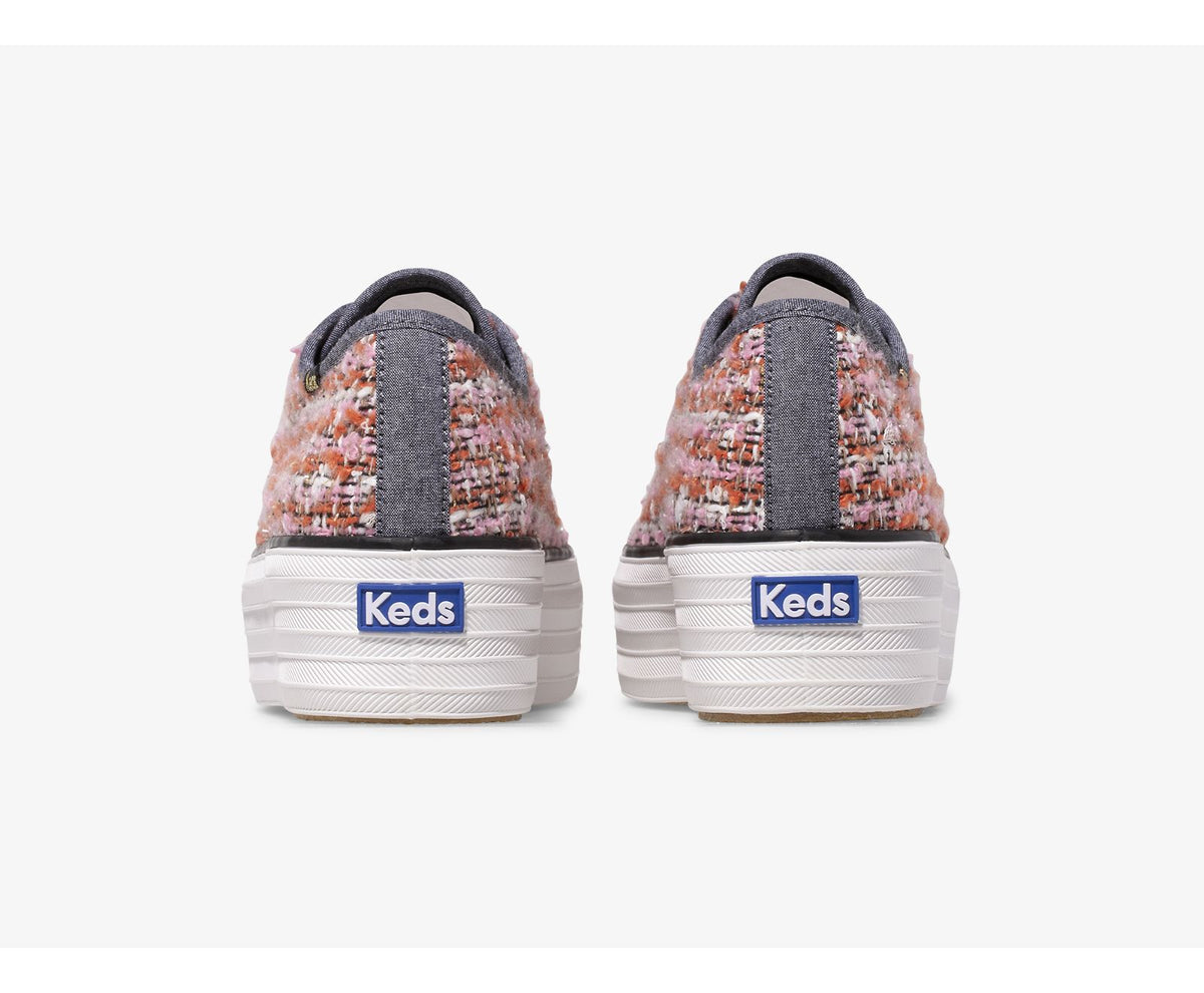Women Triple Up Boucle Pink Multi - Keds