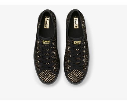 Women Triple Up Dazzle Black Gold - Keds