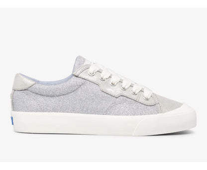 Women Keds x kate spade new york Crew Kick 75 Mixed Media Silver - Keds