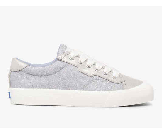 Women Keds x kate spade new york Crew Kick 75 Mixed Media Silver - Keds