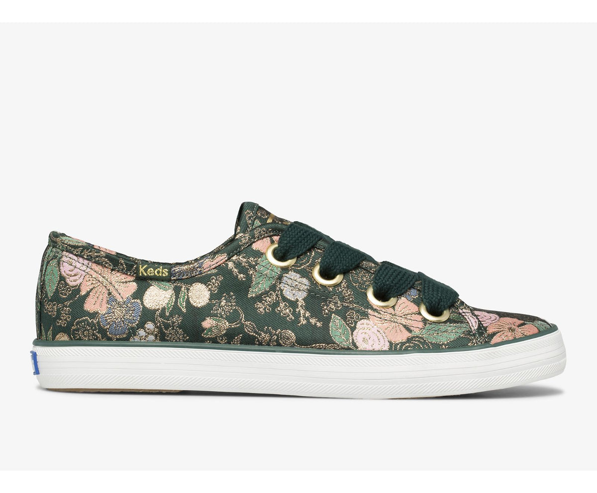 Women Keds x Rifle Paper Co. Kickstart Big Eyelet Green Multi - Keds