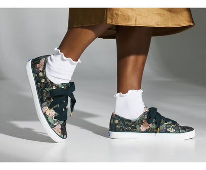 Women Keds x Rifle Paper Co. Kickstart Big Eyelet Green Multi - Keds