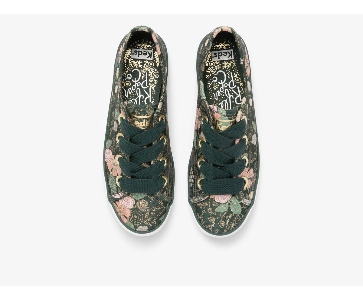 Women Keds x Rifle Paper Co. Kickstart Big Eyelet Green Multi - Keds