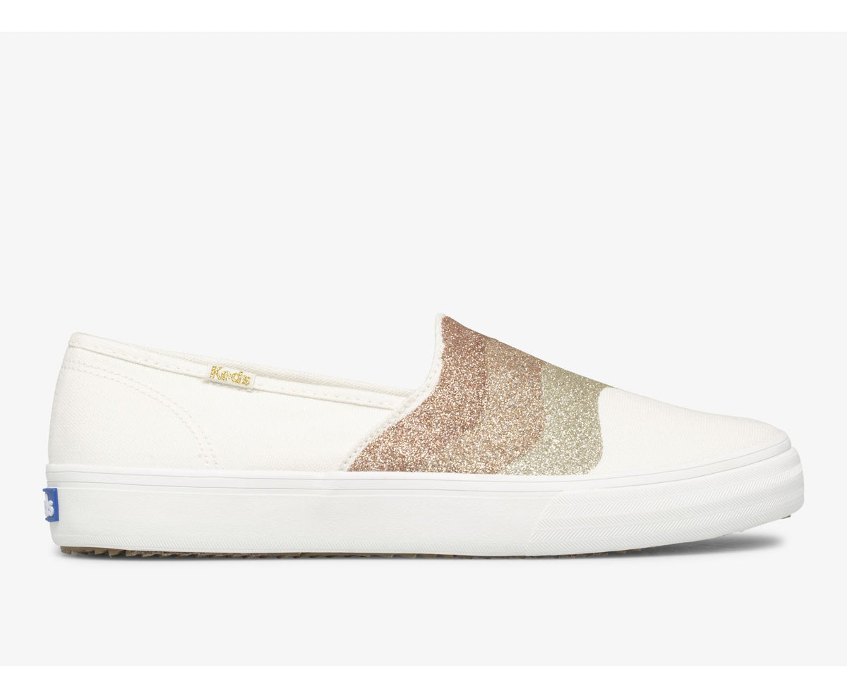 Women Double Decker Wave Glitter Glitter White Multi - Keds