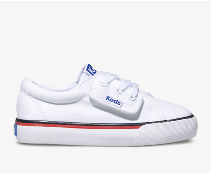 Girls|Boys Big Kid's Jump Kick Jr Canvas White - Keds
