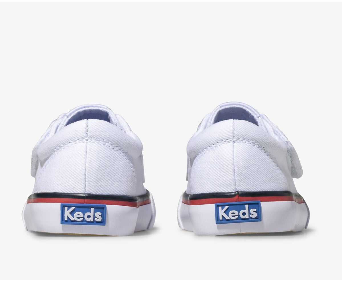 Girls|Boys Big Kid's Jump Kick Jr Canvas White - Keds