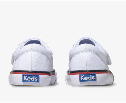 Girls|Boys Big Kid's Jump Kick Jr Canvas White - Keds