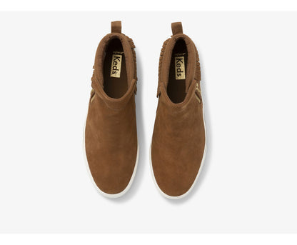 Women Cooper Zip Fringe Suede Brown - Keds