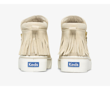 Women Cooper Zip Fringe Suede Sand - Keds