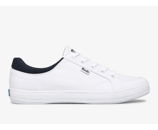 Women Center II Canvas White Navy - Keds