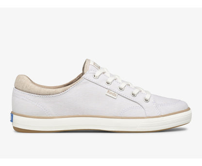 Women Center II Chambray Stripe Beige - Keds