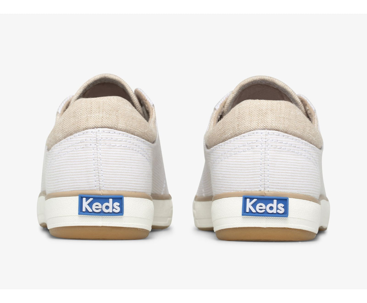 Women Center II Chambray Stripe Beige - Keds