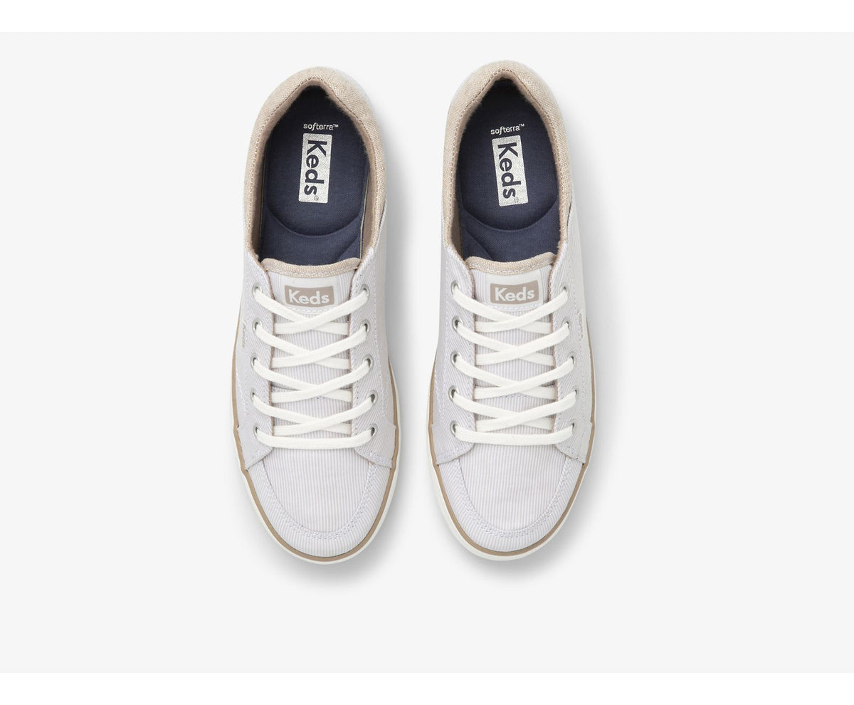 Women Center II Chambray Stripe Beige - Keds