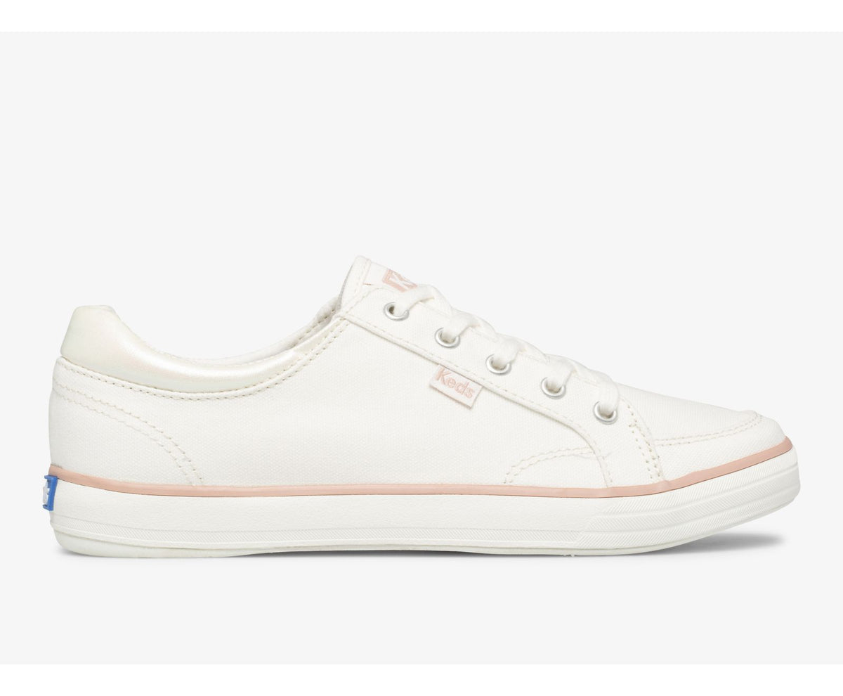Women Center II Iridescent Canvas Cream - Keds