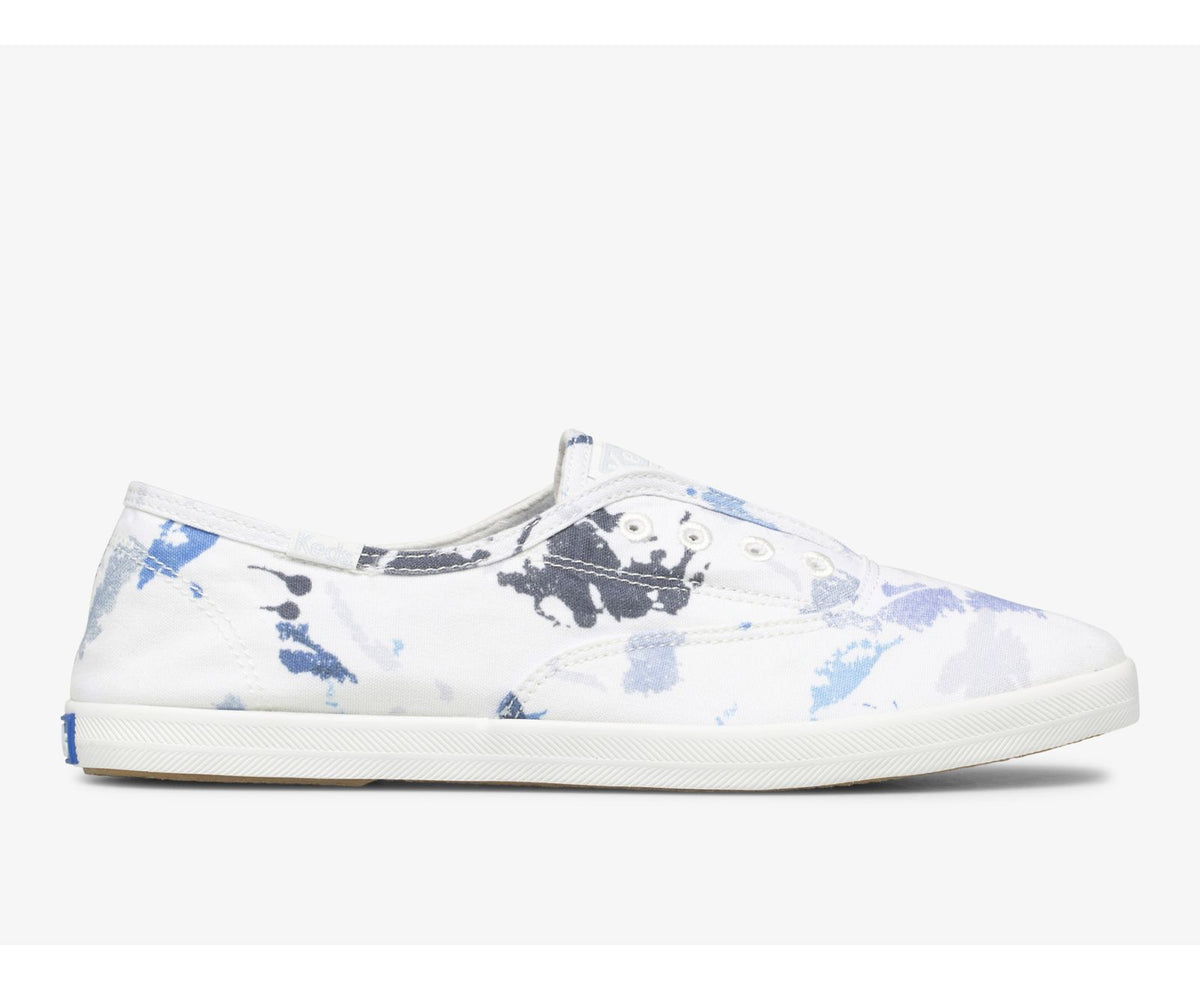 Women Chillax Splatter Twill White Blue - Keds