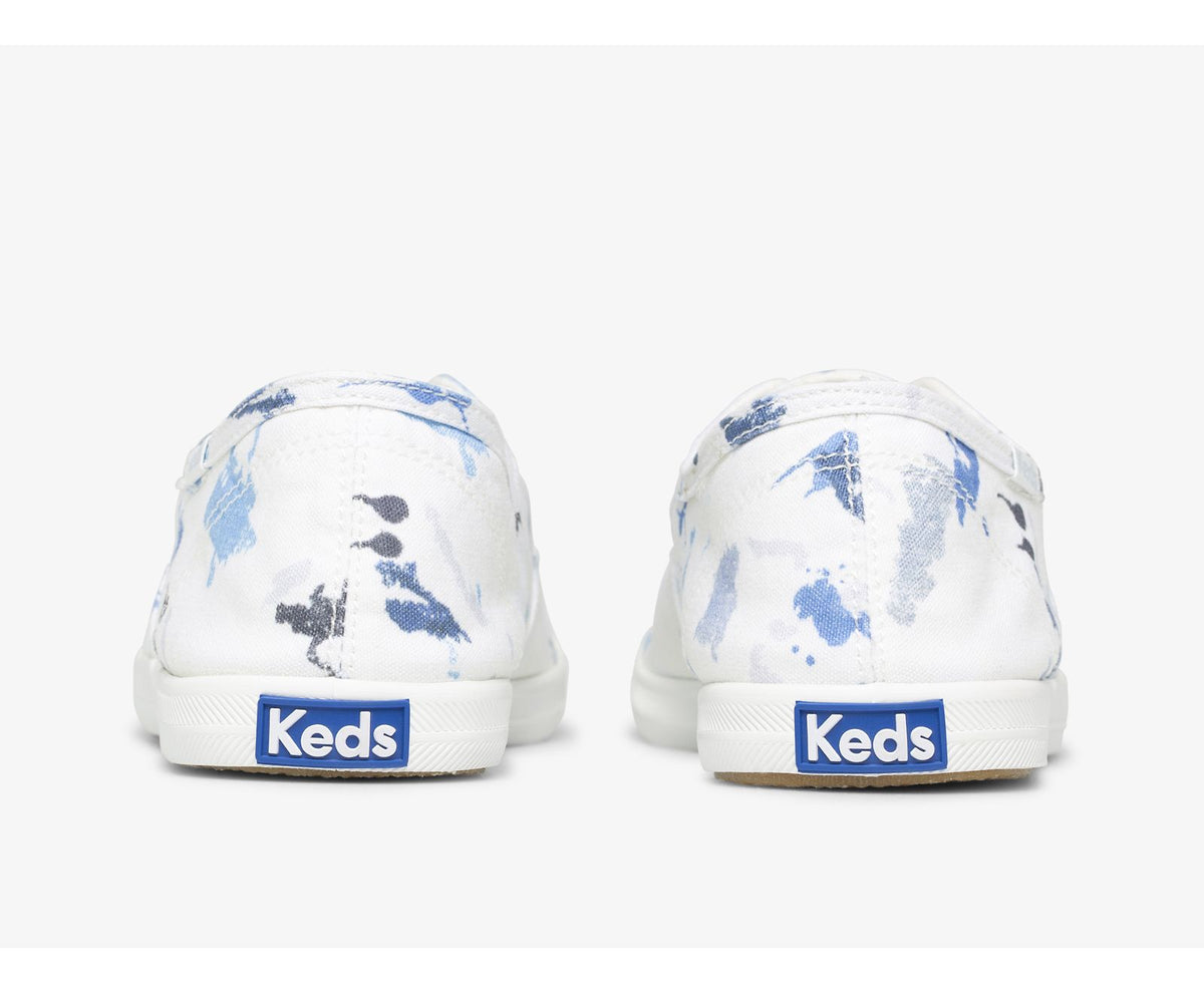 Women Chillax Splatter Twill White Blue - Keds