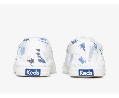 Women Chillax Splatter Twill White Blue - Keds