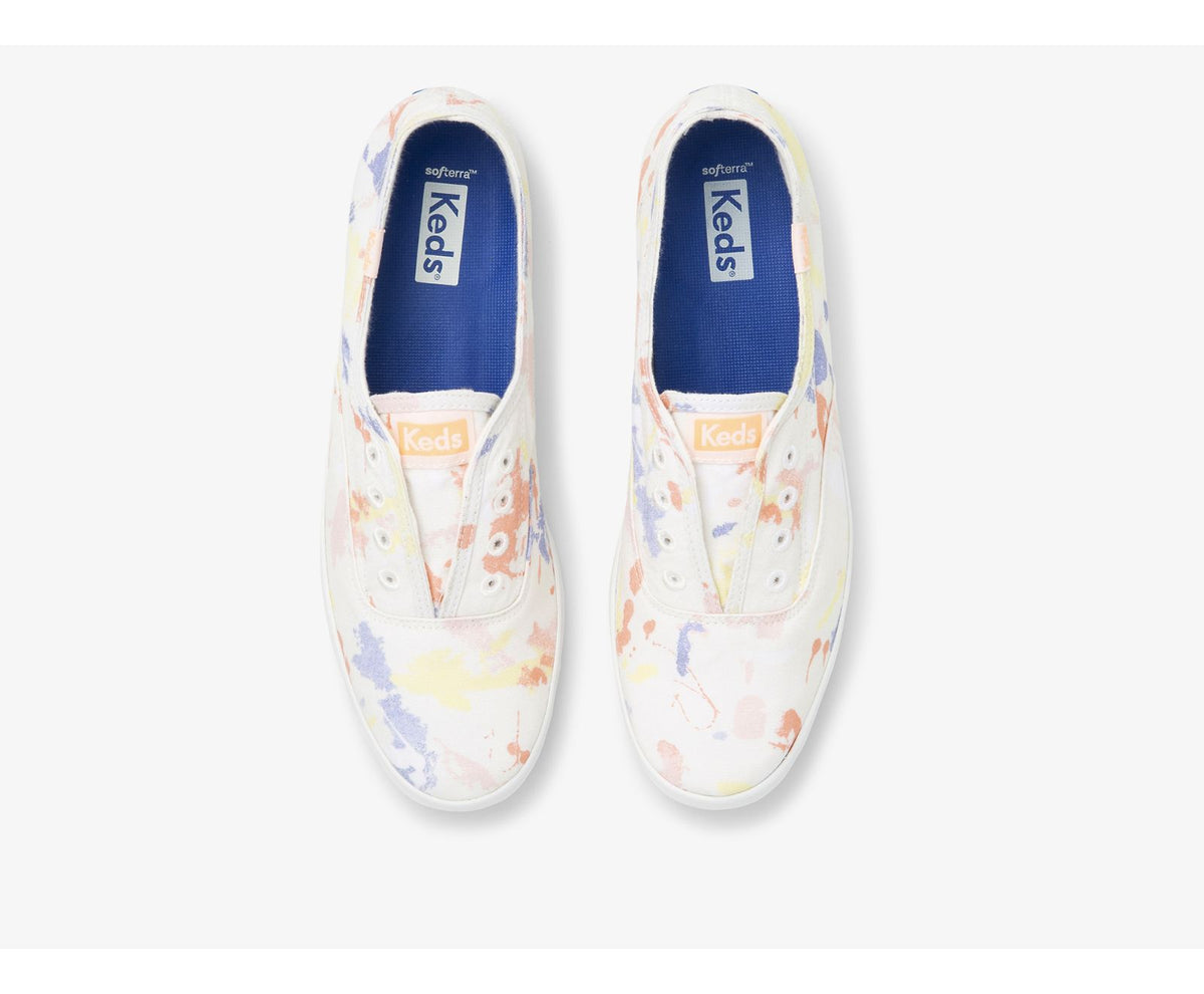 Women Chillax Splatter Twill White Peach - Keds
