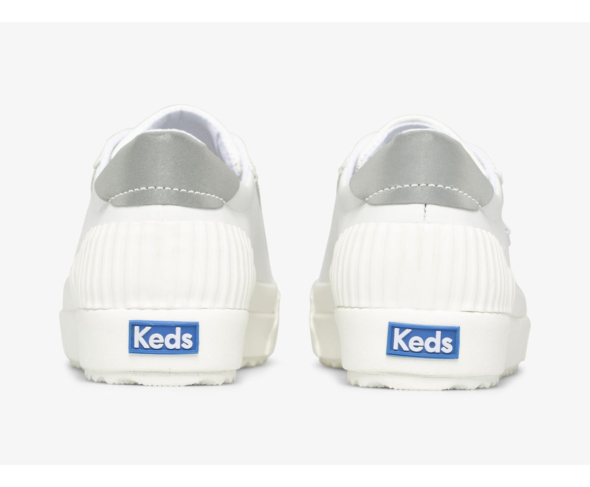 Women Demi TRX Leather White Silver - Keds