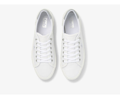 Women Demi TRX Leather White Silver - Keds