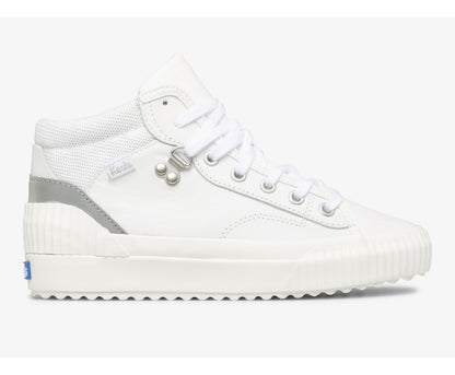 Women Demi TRX Mid Leather White Silver - Keds