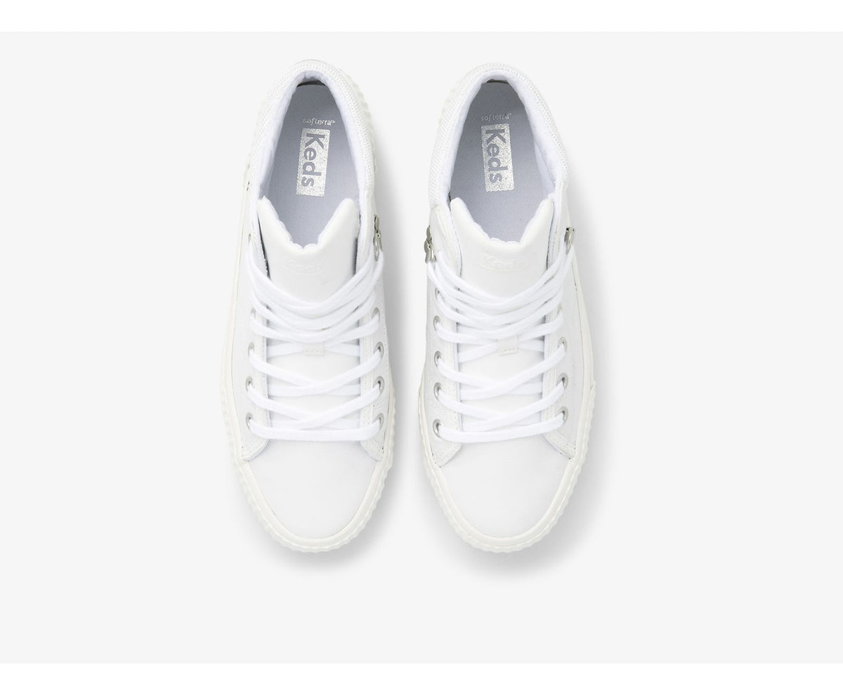 Women Demi TRX Mid Leather White Silver - Keds