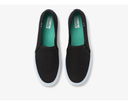 Women Double Decker Canvas Washable Black Turquoise - Keds