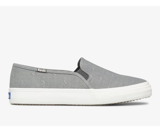 Women Double Decker Dobby Jacquard Dark Grey - Keds
