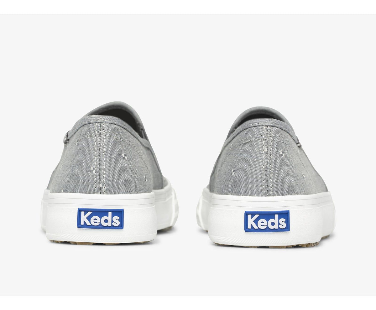 Women Double Decker Dobby Jacquard Dark Grey - Keds