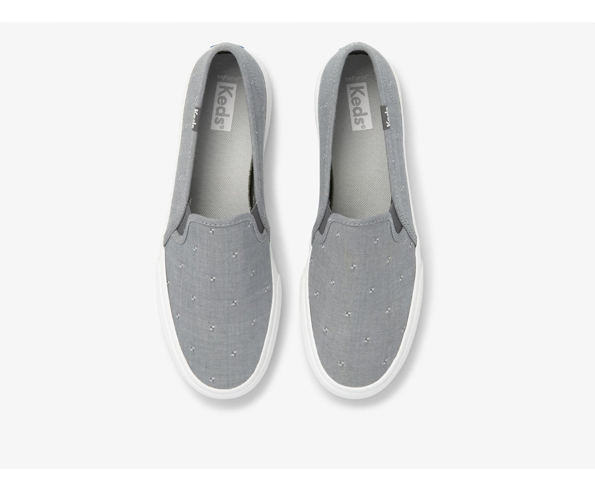 Women Double Decker Dobby Jacquard Dark Grey - Keds