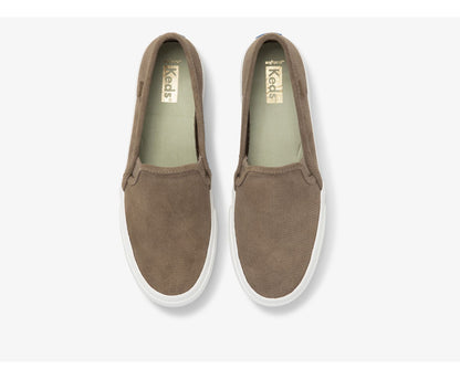 Women Double Decker Perf Suede Taupe - Keds